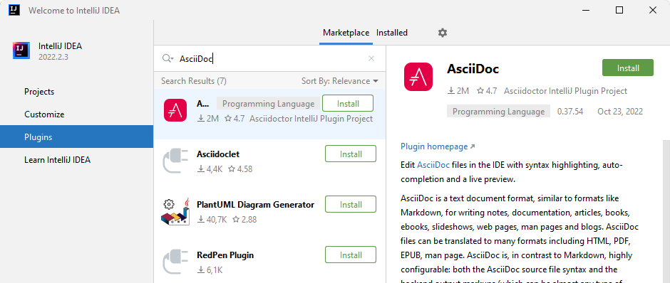 starting-intellij-for-the-first-time-intellij-asciidoc-plugin